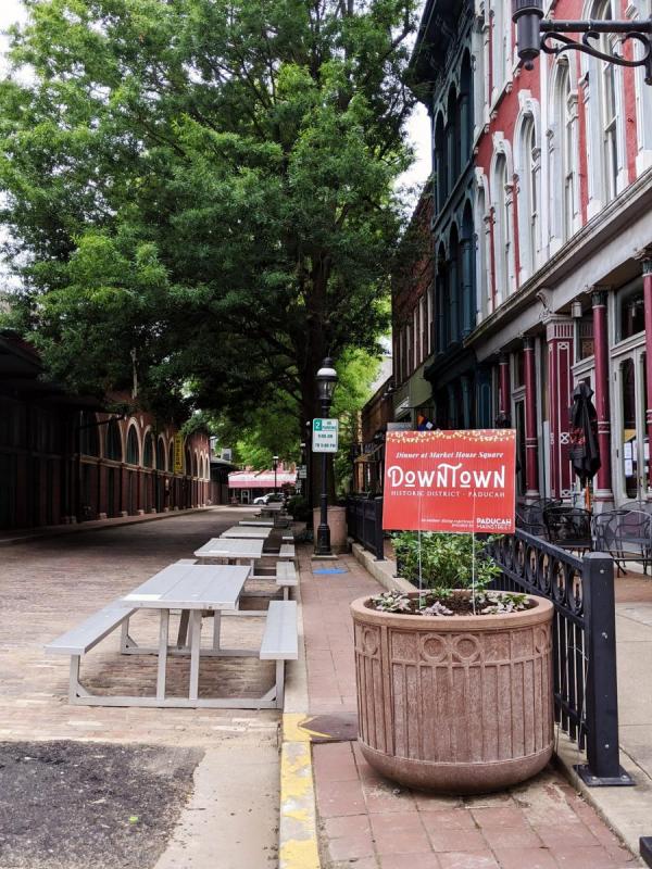 market square dining area